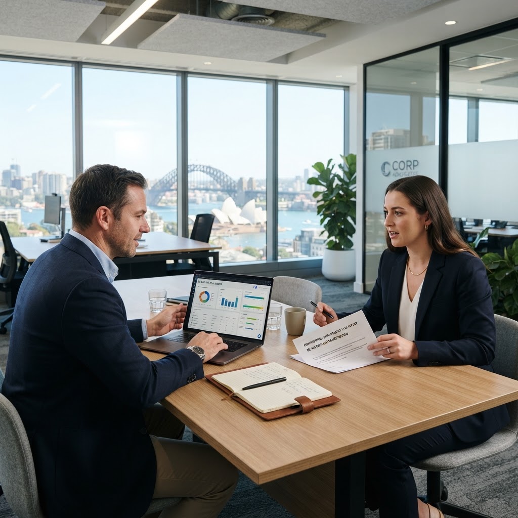 Australian employer consulting with a dedicated employment lawyer at Fair Work Centre