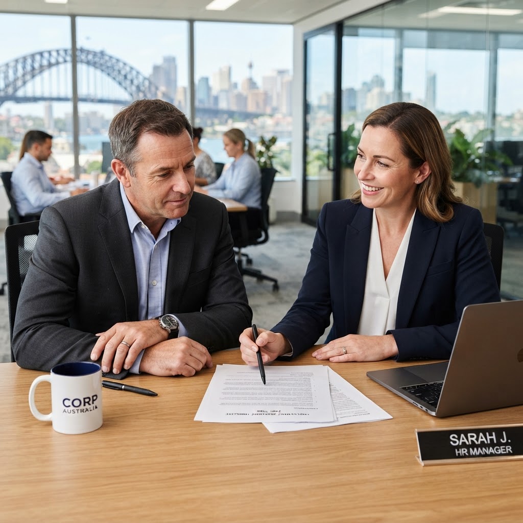 Part-time employment agreement template Australia reviewed by an employer and HR manager
