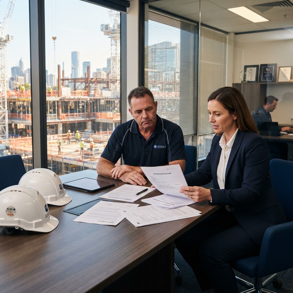 Construction employer reviewing redundancy obligations under the Building and Construction Award MA000020