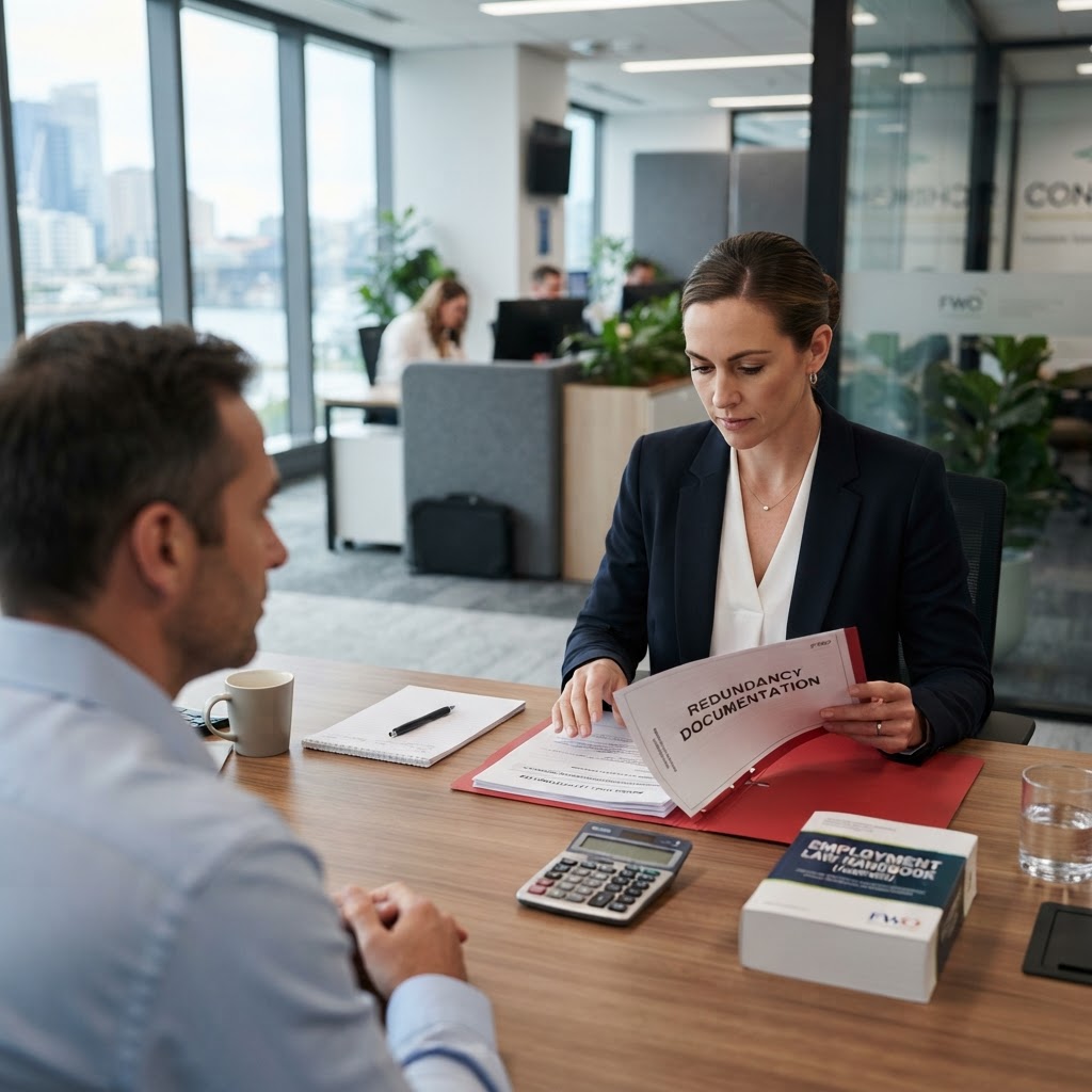 NES redundancy entitlements employer guide with redundancy pay scale documentation
